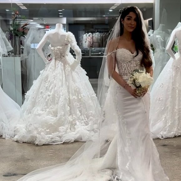 Crystal Wedding Veil: Brand New